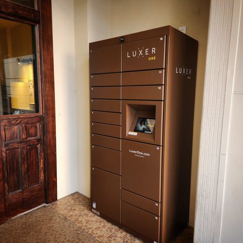 Luxer One secure package room in Seattle